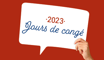 Jours de congé 2023